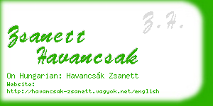 zsanett havancsak business card
